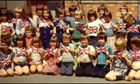 Pupils of Castlethorpe School in 1977