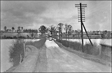 The road to Haversham before the Estate was built
