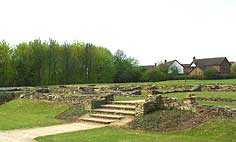 Photograph of the reconstructed remains of Bancroft villa