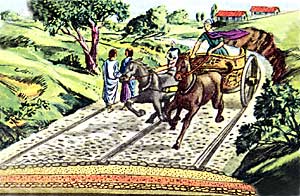 Chariot on road