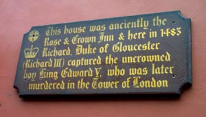 Wall plaque - Rose & Crown Inn