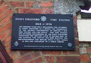 Old Fire Station Plaque