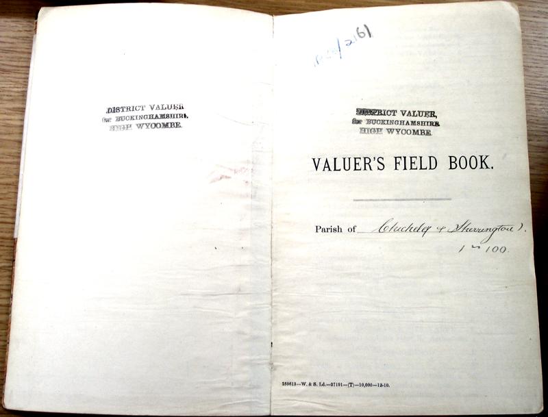 Typical 1910 Land Survey Field Book Page - Title Page from Volume 1