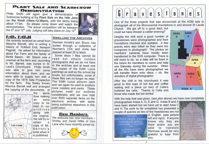 Newsletter 62 - June 2008 - Pages 2 and 3