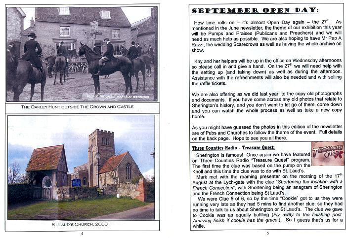 Newsletter 63 - September 2008 - Pages 4 and 5
