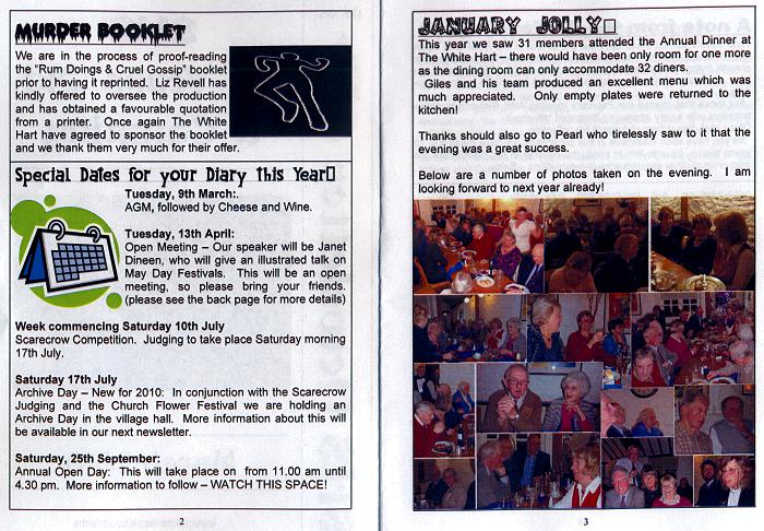 Newsletter 68 - March 2010 - Pages 2 and 3