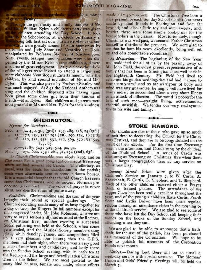 The Parish Magazine - February 1912