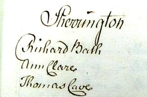 1764 Sherington Victuallers