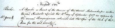1787 Newport Hundreds Title