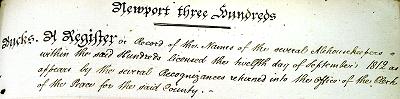 1812 Newport Hundreds Title