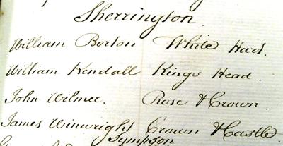 1813 Sherington Victuallers