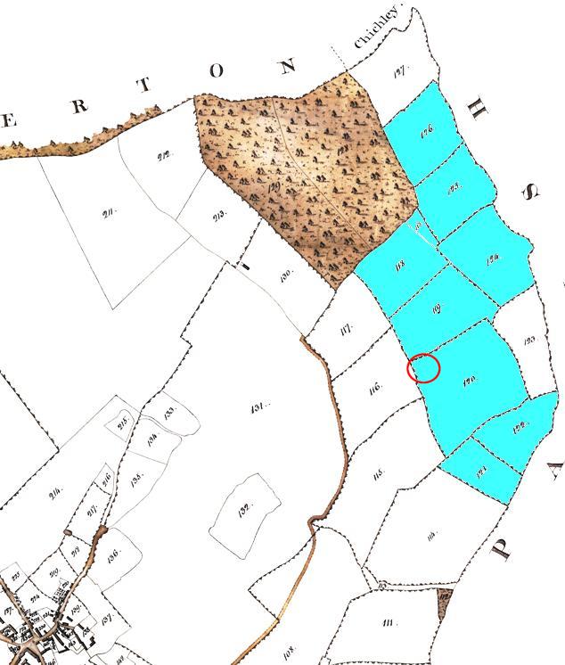 Gowls on the 1796 Enclosure Map