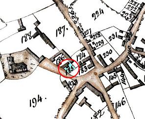 1796 Enclosure Map shows the Royal Oak as No. 185