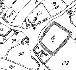 Extract from the Sherington Enclosure map 1796