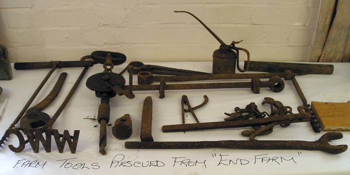 Farm tools rescued from End Farm
