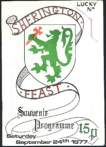 1977 Sherington Feast Programme Cover