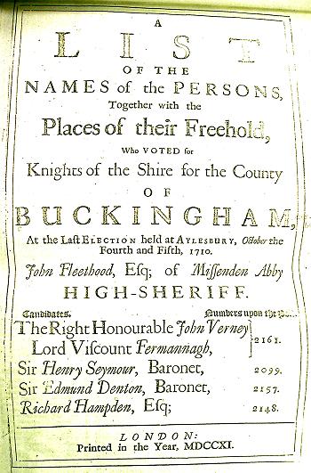 1710 Poll Book Cover