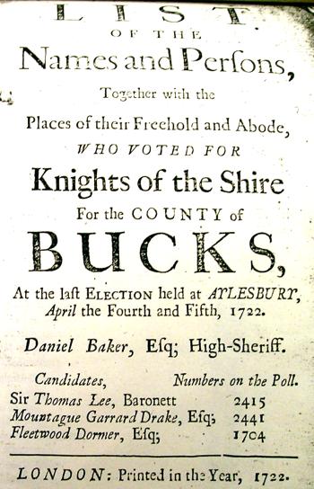 1722 Poll Book Cover