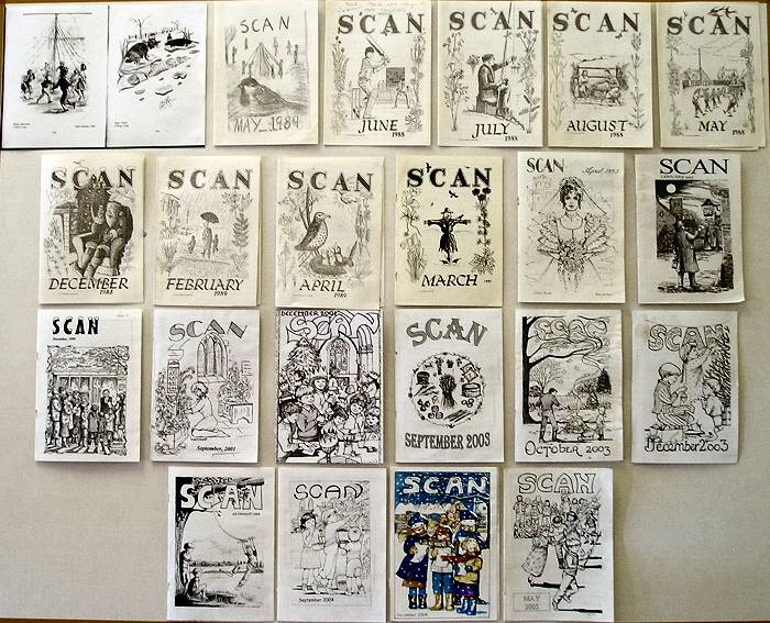Some of the covers of SCAN magazine