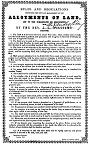 1847 Allotment Rules