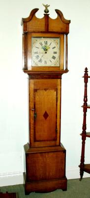 Clock by Daniel Prestidge, son of Walter. (d.1850)